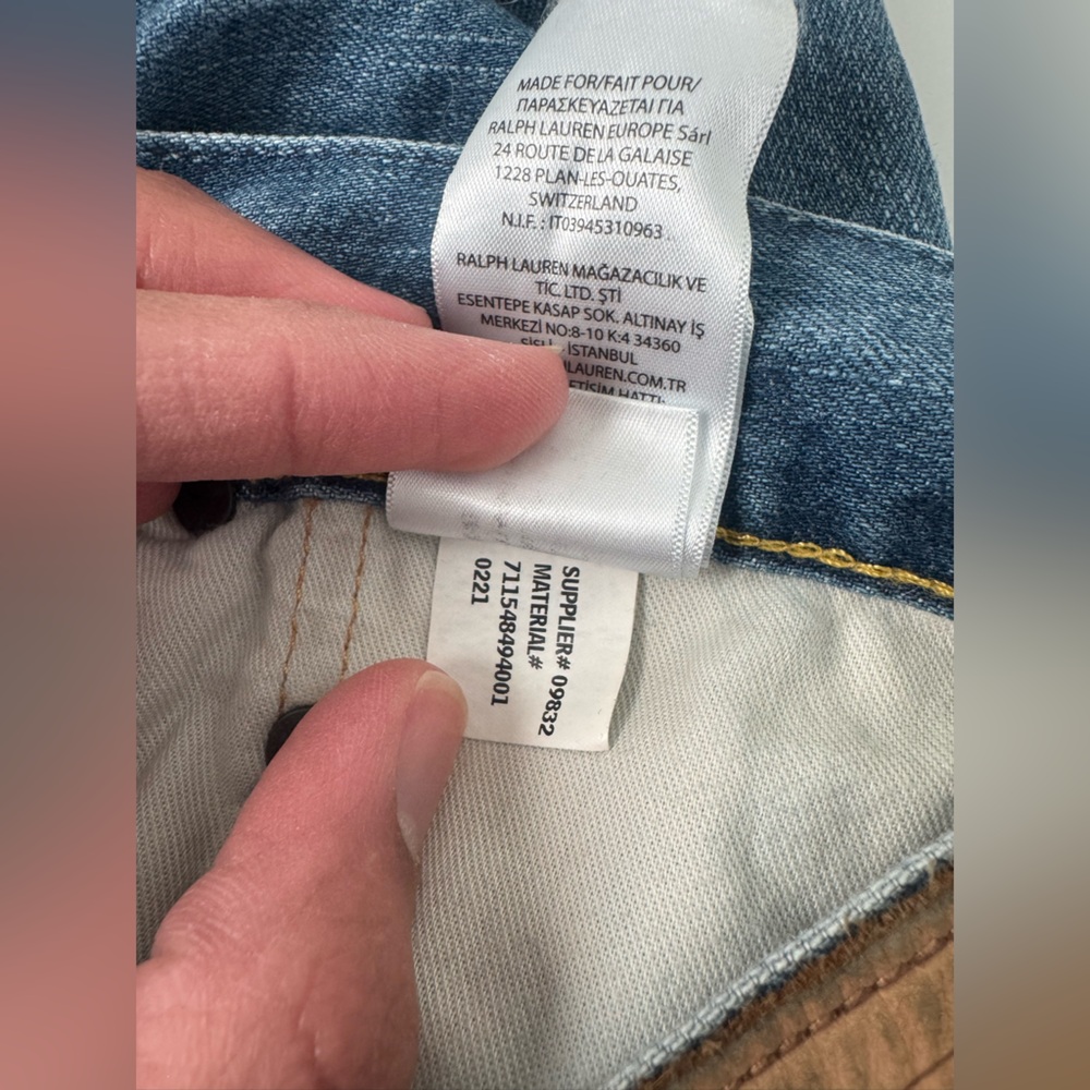 Vintage Polo Ralph Lauren Medium Wash Hamptons Relax Straight Denim Jeans 44Bx34 - Picture 15 of 16